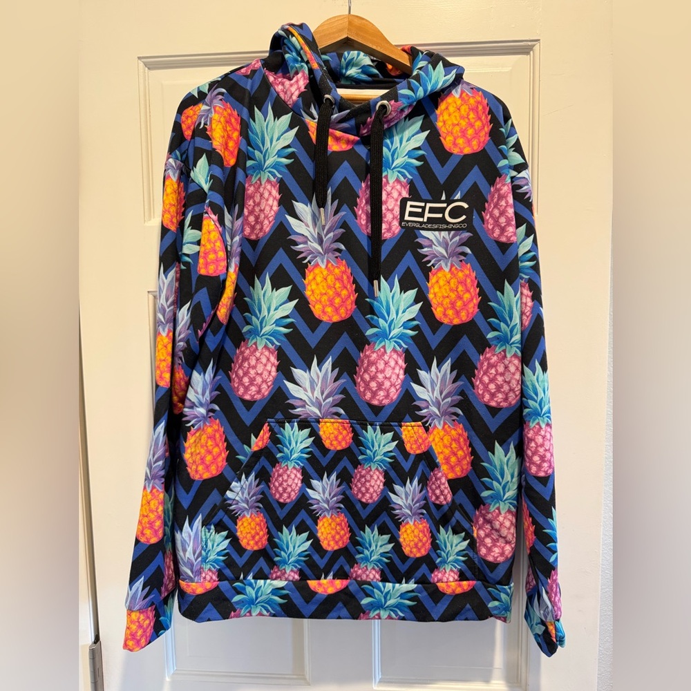 Everglades Fishing Company Colorful Pineapple Hoodie